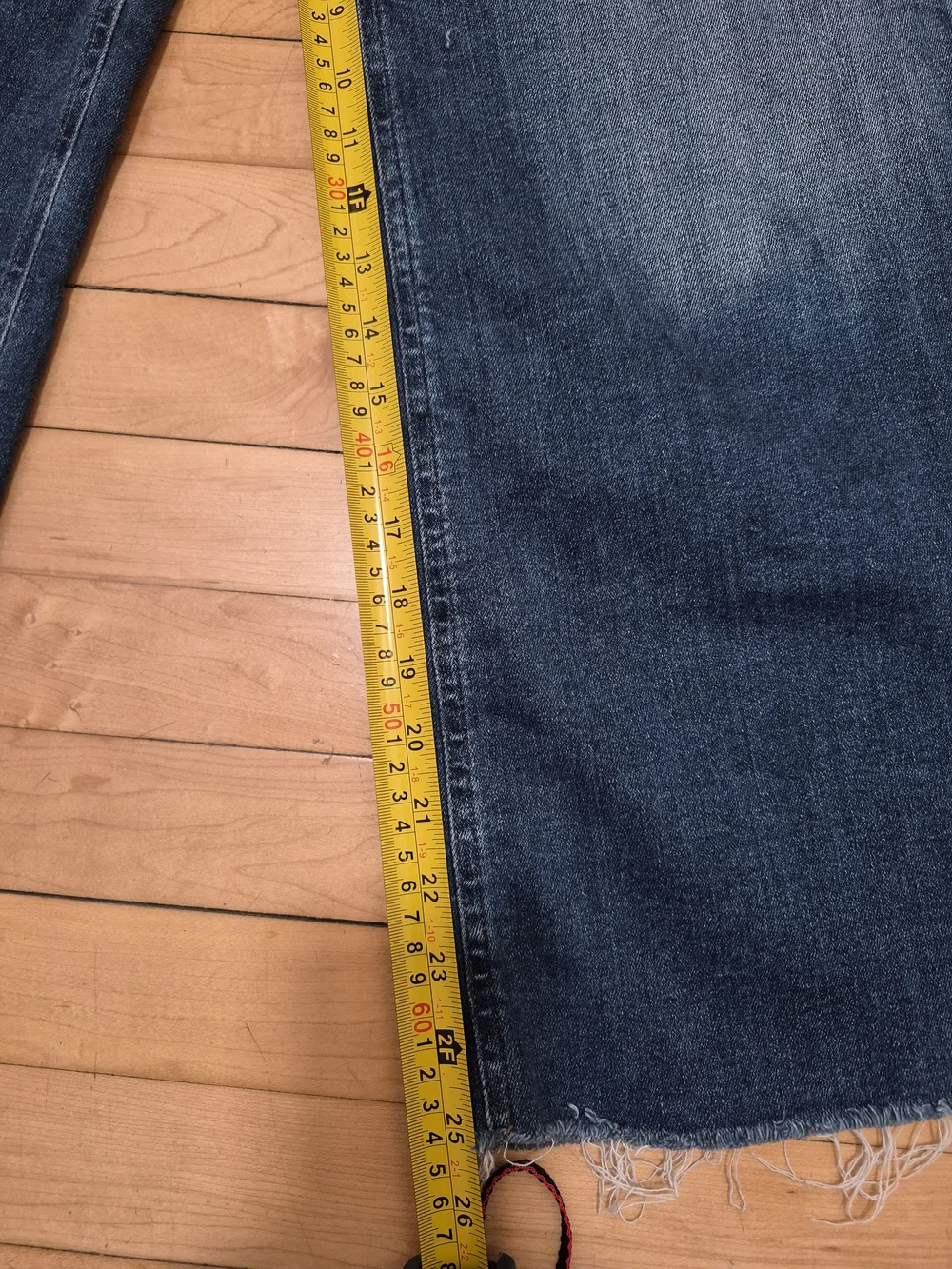 Citizens Of Humanity Wide Leg Ankle Jeans in Dark Blue Wash - Picture 6 of 14